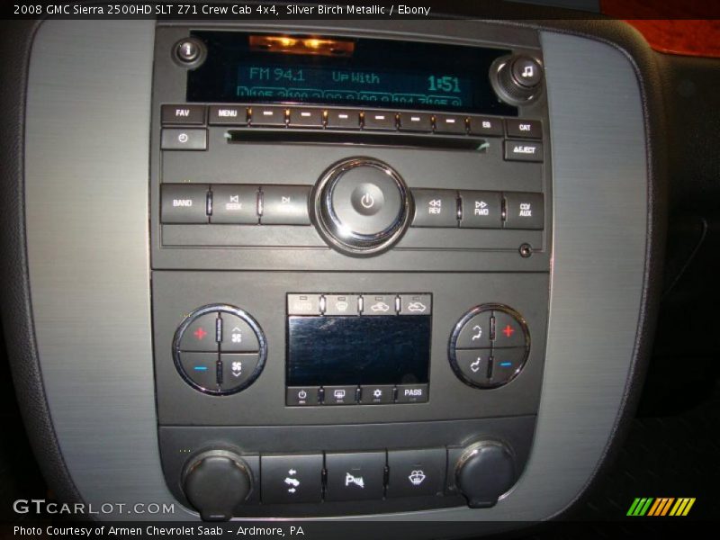 Silver Birch Metallic / Ebony 2008 GMC Sierra 2500HD SLT Z71 Crew Cab 4x4