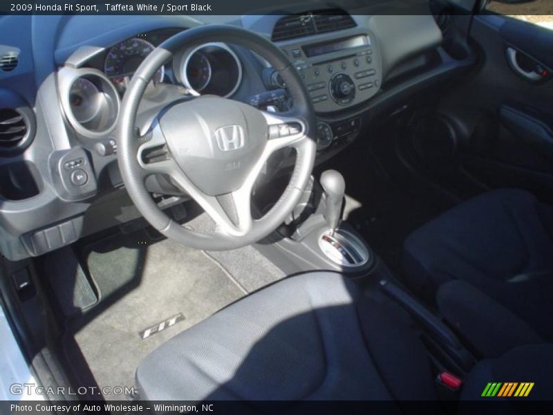 Taffeta White / Sport Black 2009 Honda Fit Sport