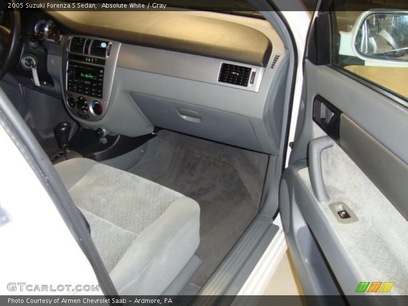 Absolute White / Gray 2005 Suzuki Forenza S Sedan