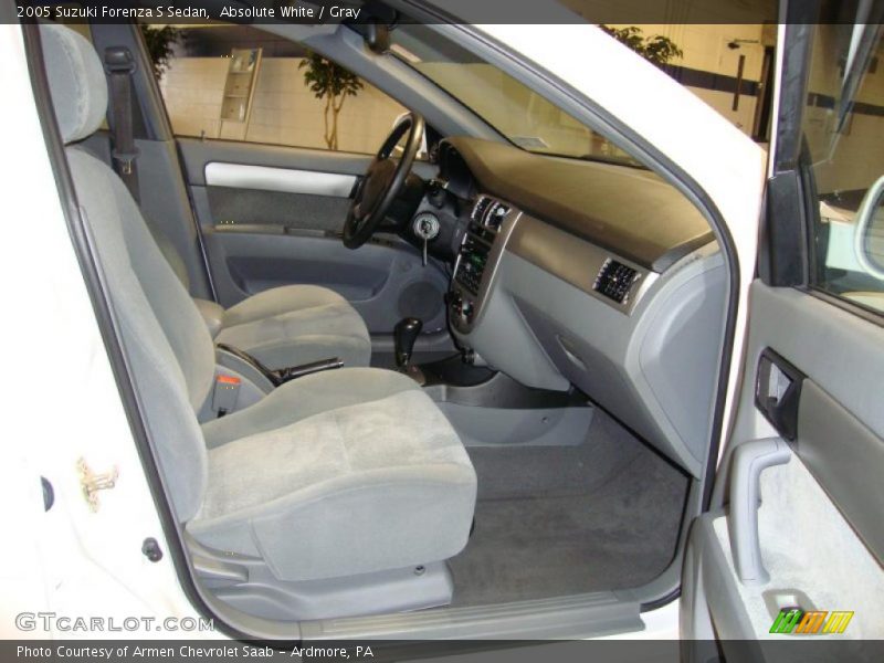 Absolute White / Gray 2005 Suzuki Forenza S Sedan