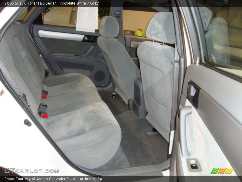 Absolute White / Gray 2005 Suzuki Forenza S Sedan