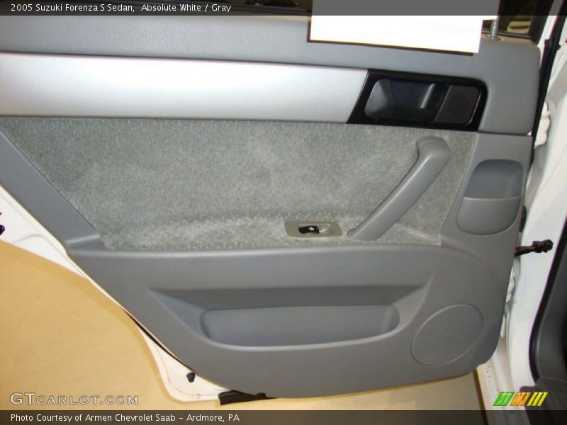 Absolute White / Gray 2005 Suzuki Forenza S Sedan