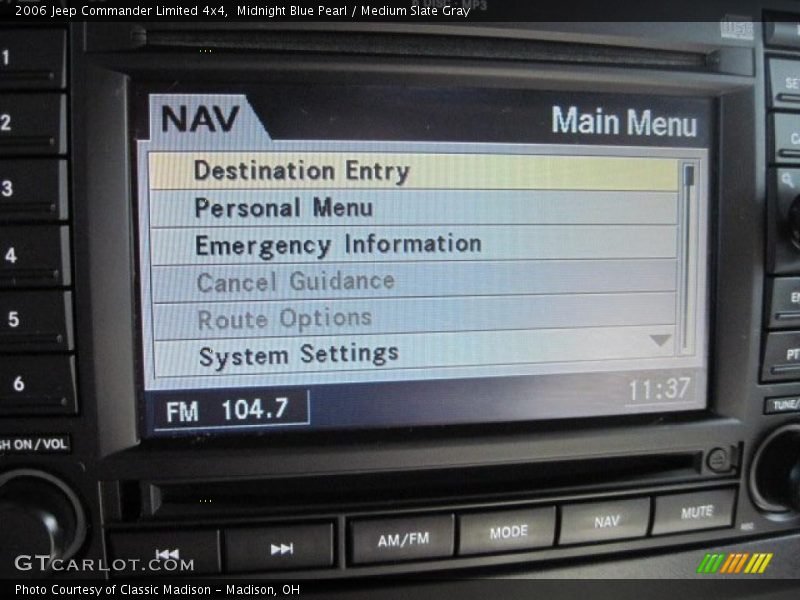 Midnight Blue Pearl / Medium Slate Gray 2006 Jeep Commander Limited 4x4