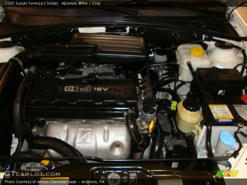 Absolute White / Gray 2005 Suzuki Forenza S Sedan