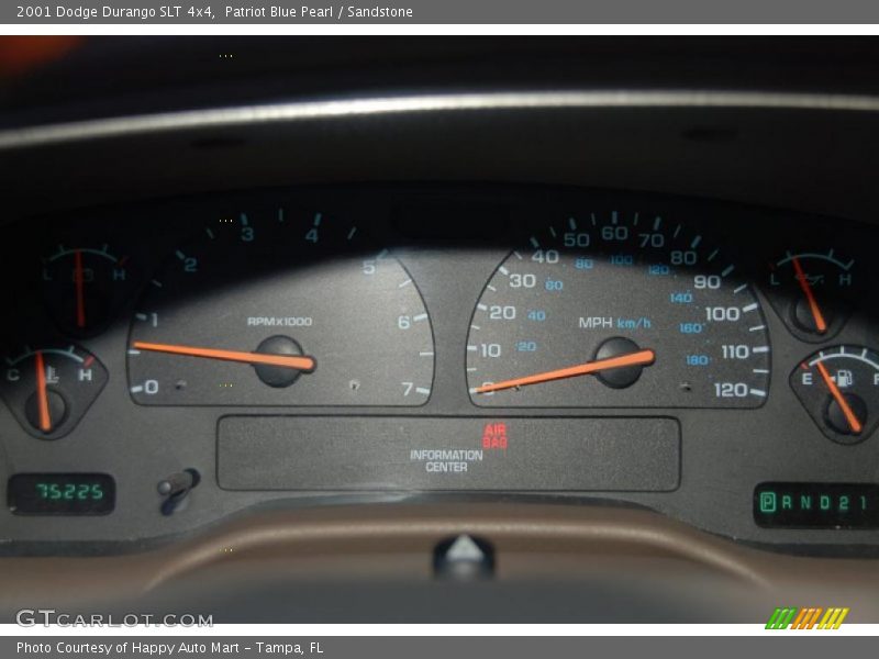 Patriot Blue Pearl / Sandstone 2001 Dodge Durango SLT 4x4