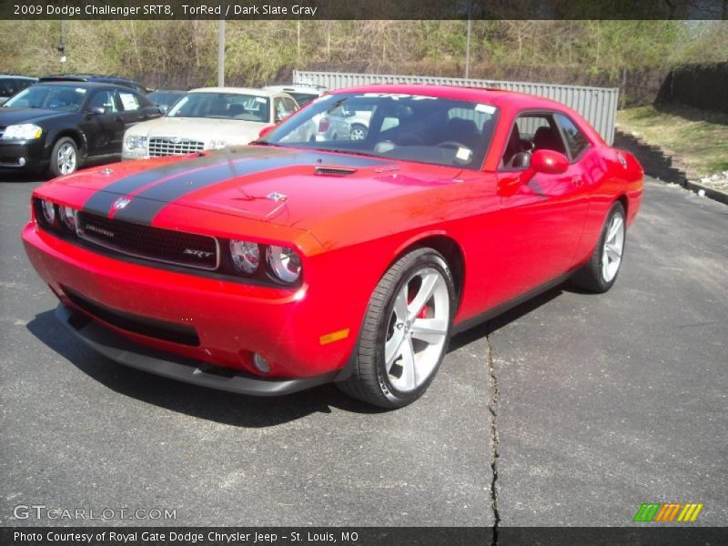 TorRed / Dark Slate Gray 2009 Dodge Challenger SRT8