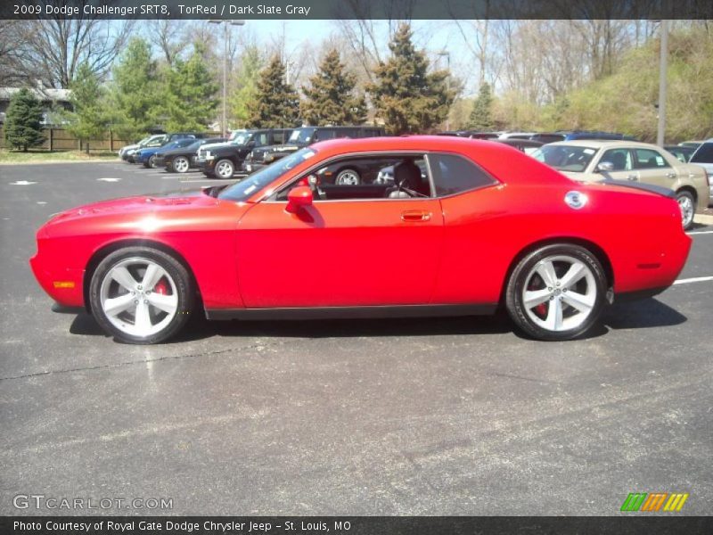 TorRed / Dark Slate Gray 2009 Dodge Challenger SRT8