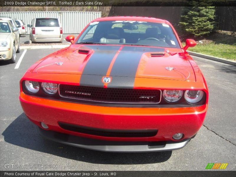 TorRed / Dark Slate Gray 2009 Dodge Challenger SRT8