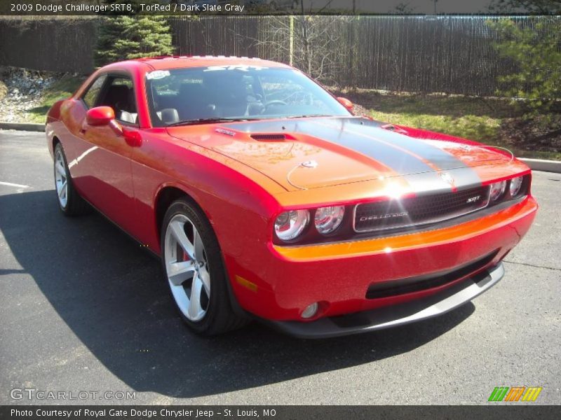 TorRed / Dark Slate Gray 2009 Dodge Challenger SRT8