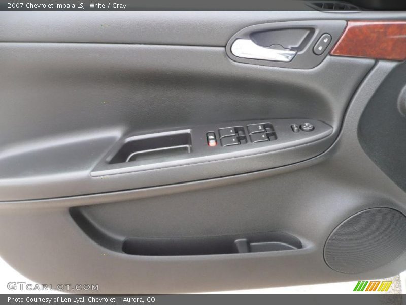 White / Gray 2007 Chevrolet Impala LS
