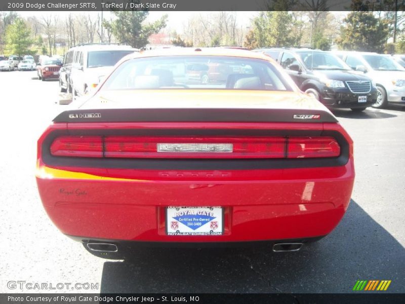 TorRed / Dark Slate Gray 2009 Dodge Challenger SRT8