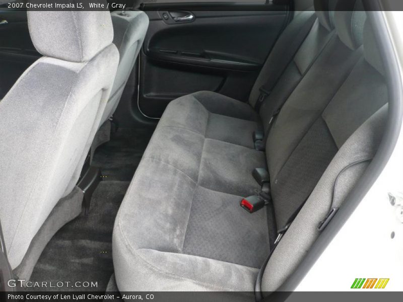 White / Gray 2007 Chevrolet Impala LS