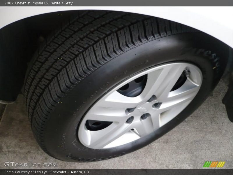 White / Gray 2007 Chevrolet Impala LS