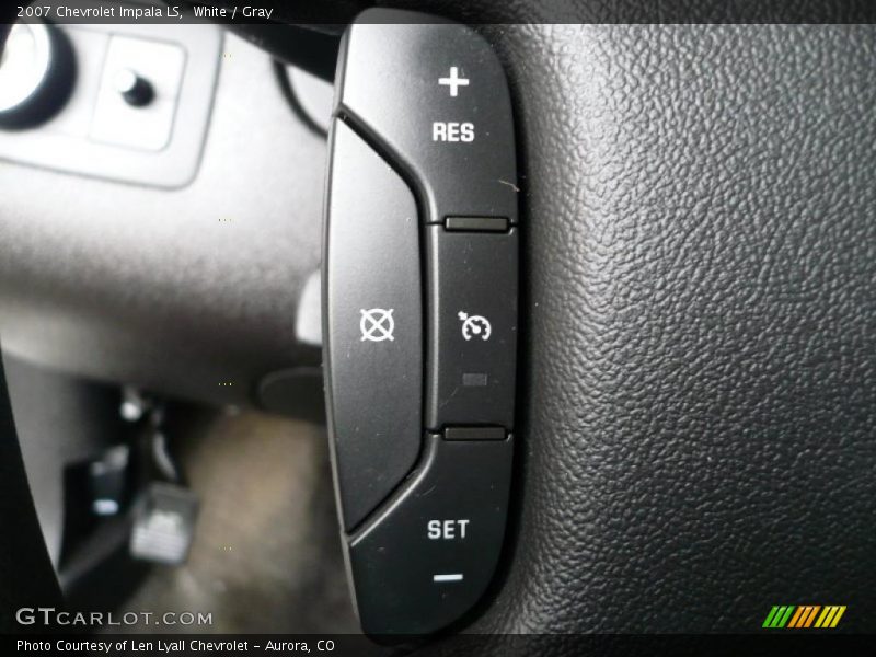 White / Gray 2007 Chevrolet Impala LS