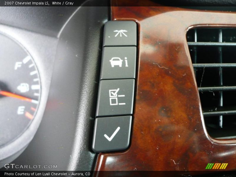 White / Gray 2007 Chevrolet Impala LS