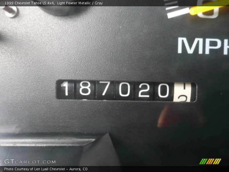 Light Pewter Metallic / Gray 1999 Chevrolet Tahoe LS 4x4