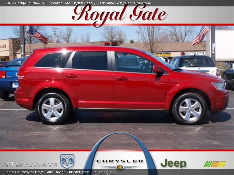 Inferno Red Crystal Pearl / Dark Slate Gray/Light Graystone 2009 Dodge Journey SXT