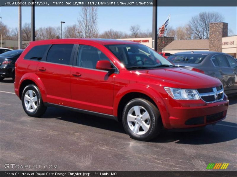 Inferno Red Crystal Pearl / Dark Slate Gray/Light Graystone 2009 Dodge Journey SXT