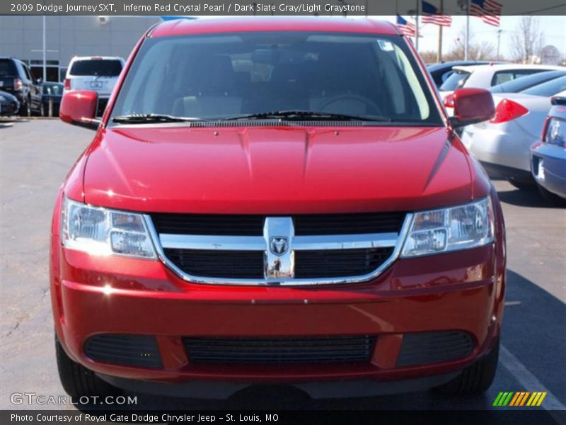 Inferno Red Crystal Pearl / Dark Slate Gray/Light Graystone 2009 Dodge Journey SXT