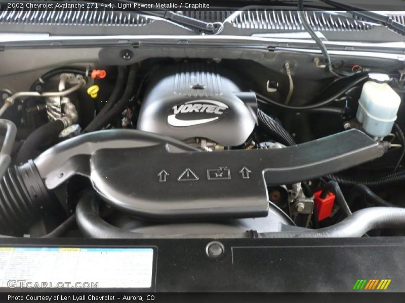 Light Pewter Metallic / Graphite 2002 Chevrolet Avalanche Z71 4x4