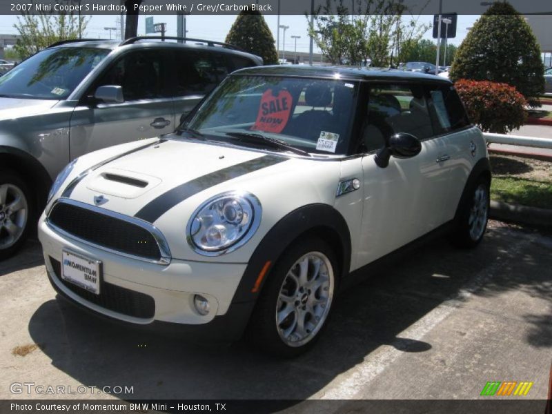 Pepper White / Grey/Carbon Black 2007 Mini Cooper S Hardtop
