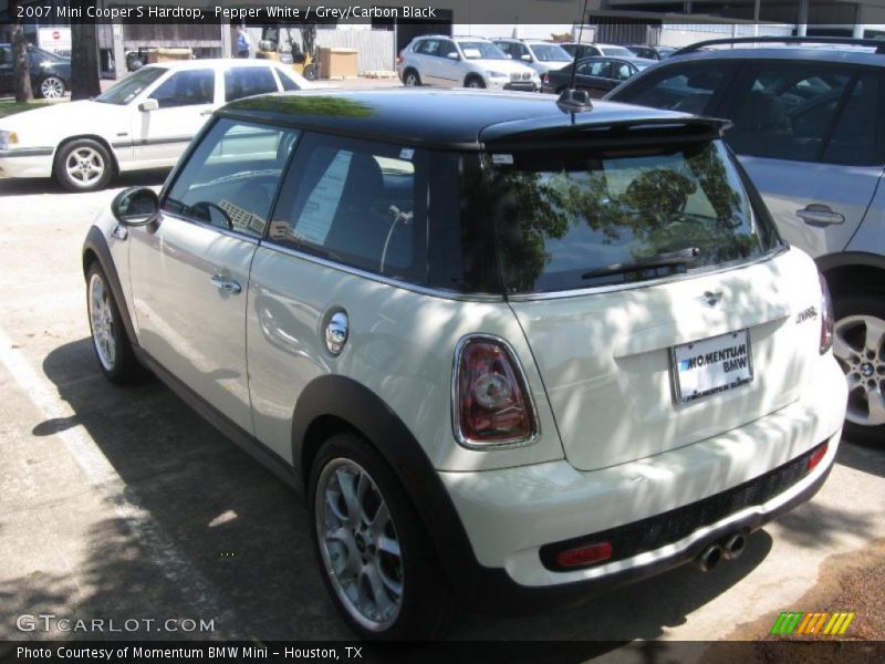 Pepper White / Grey/Carbon Black 2007 Mini Cooper S Hardtop