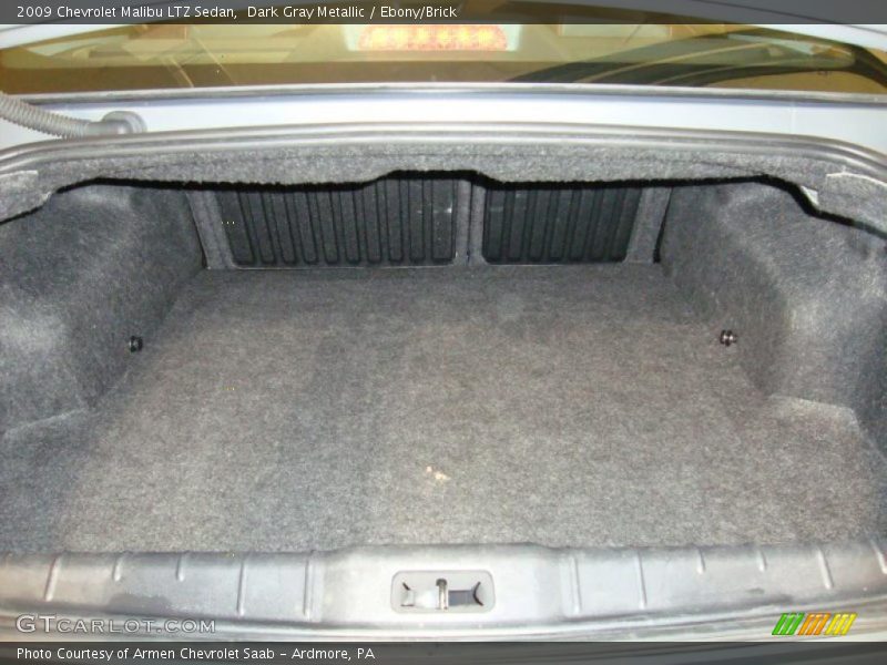 Dark Gray Metallic / Ebony/Brick 2009 Chevrolet Malibu LTZ Sedan