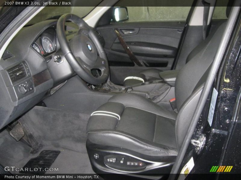 Jet Black / Black 2007 BMW X3 3.0si