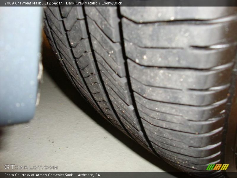 Dark Gray Metallic / Ebony/Brick 2009 Chevrolet Malibu LTZ Sedan