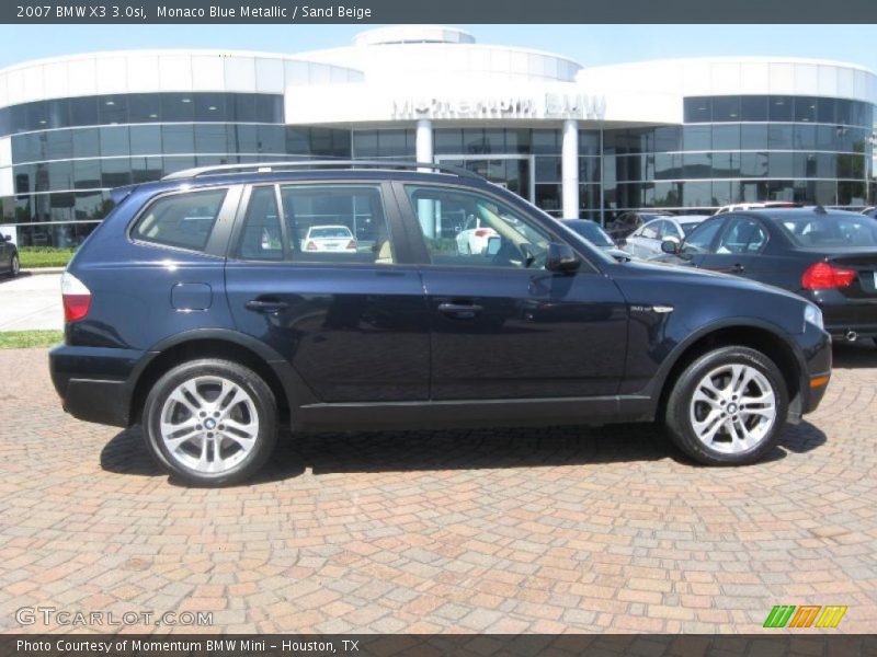 Monaco Blue Metallic / Sand Beige 2007 BMW X3 3.0si