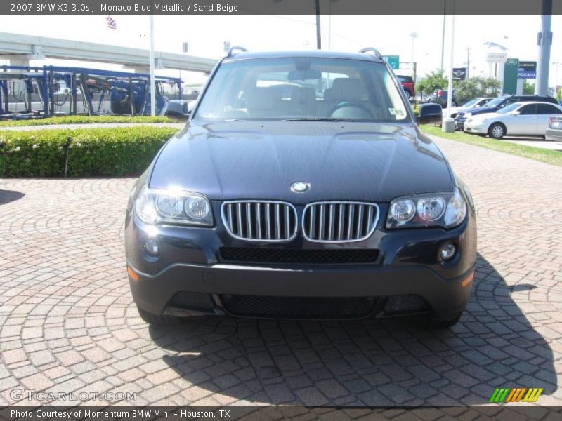 Monaco Blue Metallic / Sand Beige 2007 BMW X3 3.0si