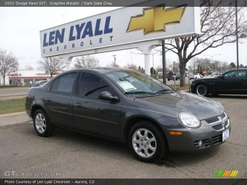 Graphite Metallic / Dark Slate Gray 2003 Dodge Neon SXT