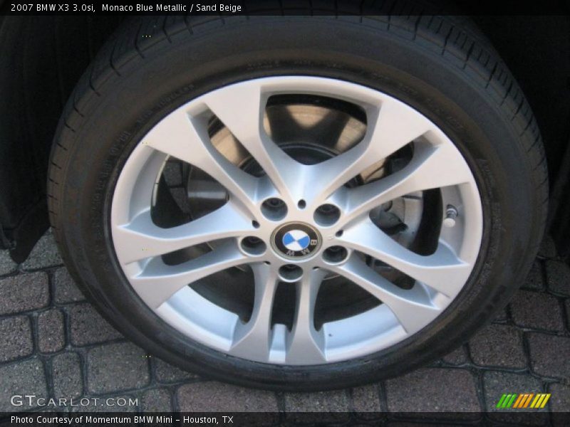 Monaco Blue Metallic / Sand Beige 2007 BMW X3 3.0si