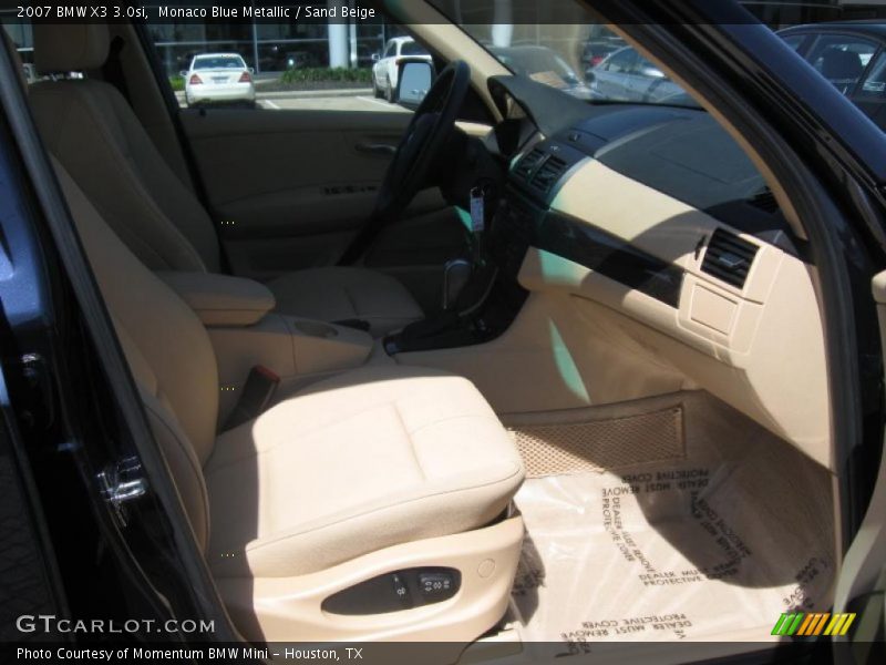 Monaco Blue Metallic / Sand Beige 2007 BMW X3 3.0si