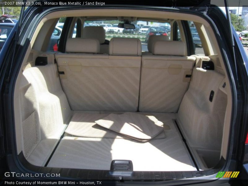Monaco Blue Metallic / Sand Beige 2007 BMW X3 3.0si