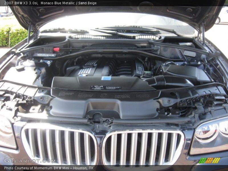 Monaco Blue Metallic / Sand Beige 2007 BMW X3 3.0si