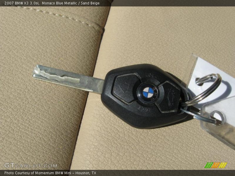Monaco Blue Metallic / Sand Beige 2007 BMW X3 3.0si