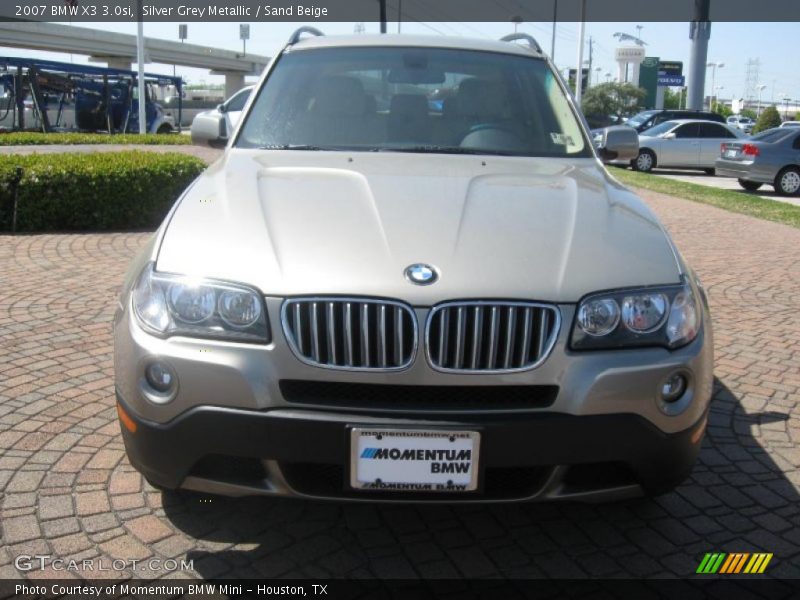 Silver Grey Metallic / Sand Beige 2007 BMW X3 3.0si