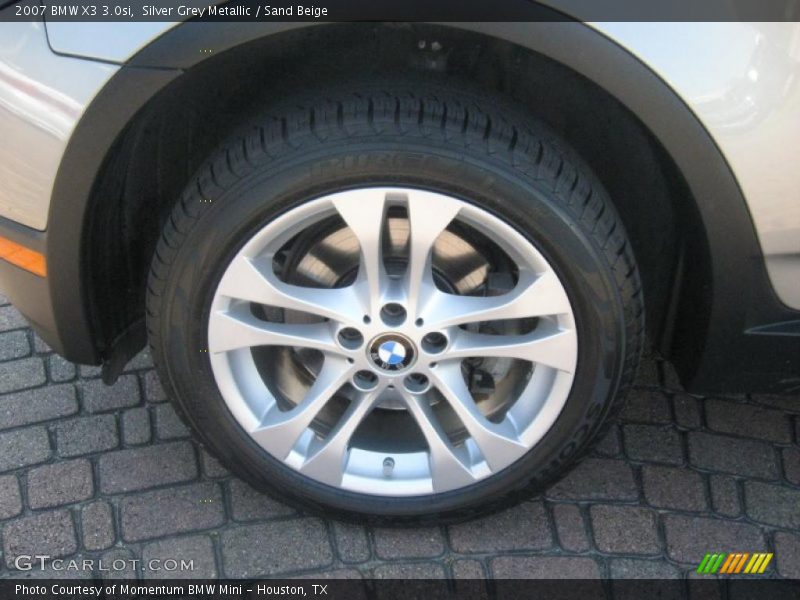 Silver Grey Metallic / Sand Beige 2007 BMW X3 3.0si