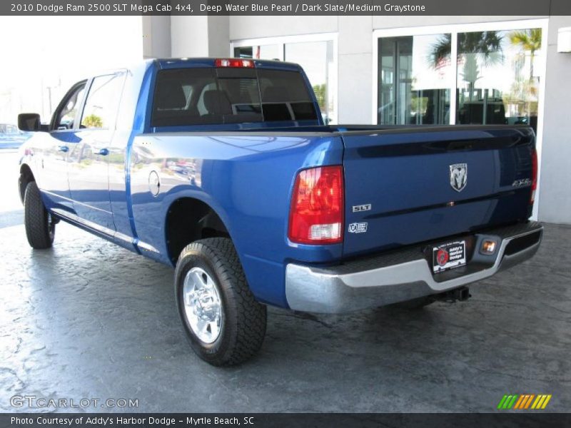 Deep Water Blue Pearl / Dark Slate/Medium Graystone 2010 Dodge Ram 2500 SLT Mega Cab 4x4