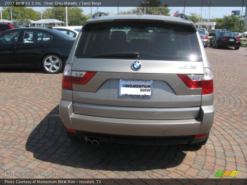Silver Grey Metallic / Sand Beige 2007 BMW X3 3.0si