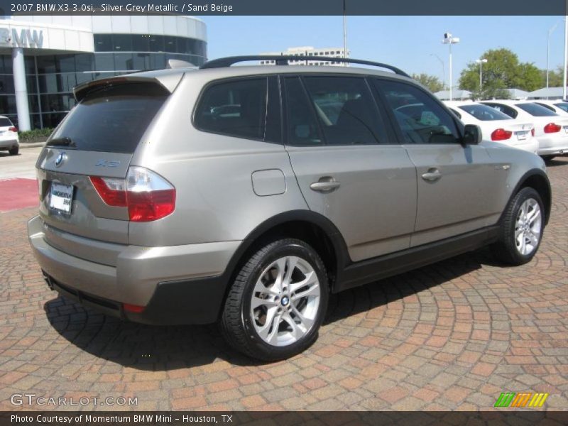 Silver Grey Metallic / Sand Beige 2007 BMW X3 3.0si
