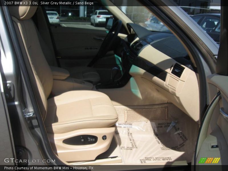 Silver Grey Metallic / Sand Beige 2007 BMW X3 3.0si