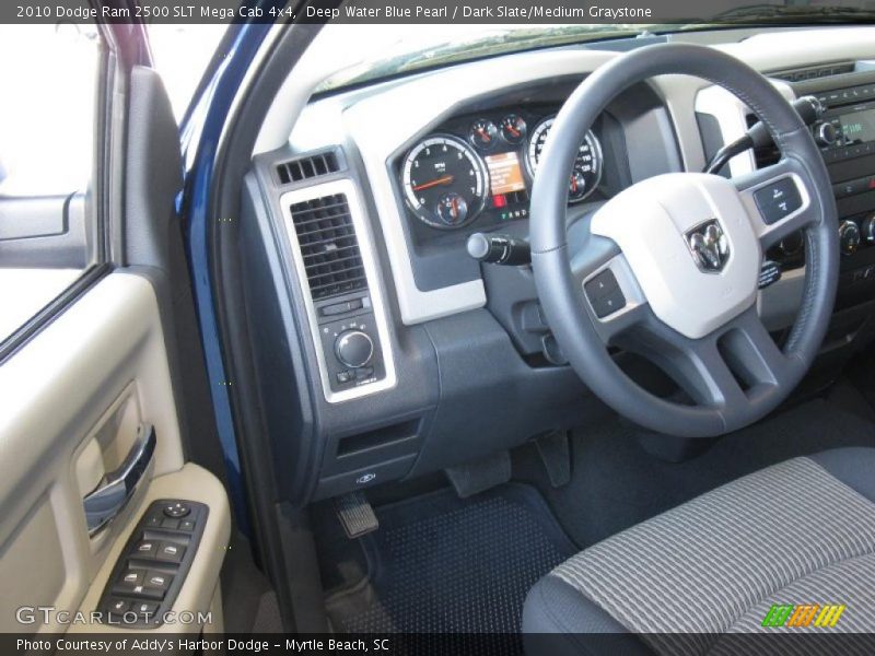 Deep Water Blue Pearl / Dark Slate/Medium Graystone 2010 Dodge Ram 2500 SLT Mega Cab 4x4