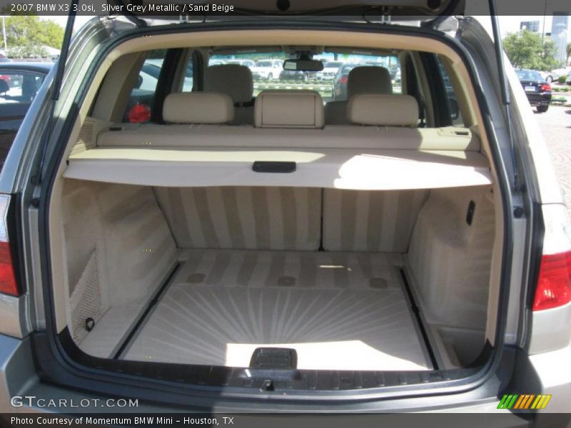 Silver Grey Metallic / Sand Beige 2007 BMW X3 3.0si