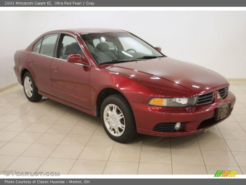 Ultra Red Pearl / Gray 2003 Mitsubishi Galant ES