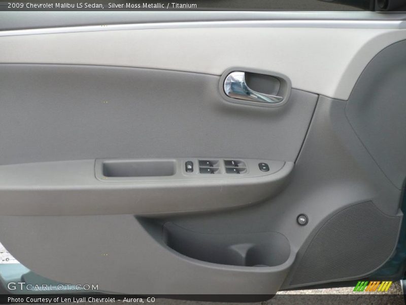 Silver Moss Metallic / Titanium 2009 Chevrolet Malibu LS Sedan
