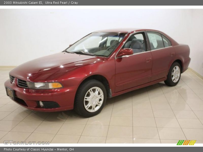 Ultra Red Pearl / Gray 2003 Mitsubishi Galant ES