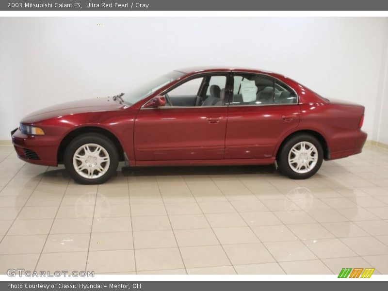 Ultra Red Pearl / Gray 2003 Mitsubishi Galant ES