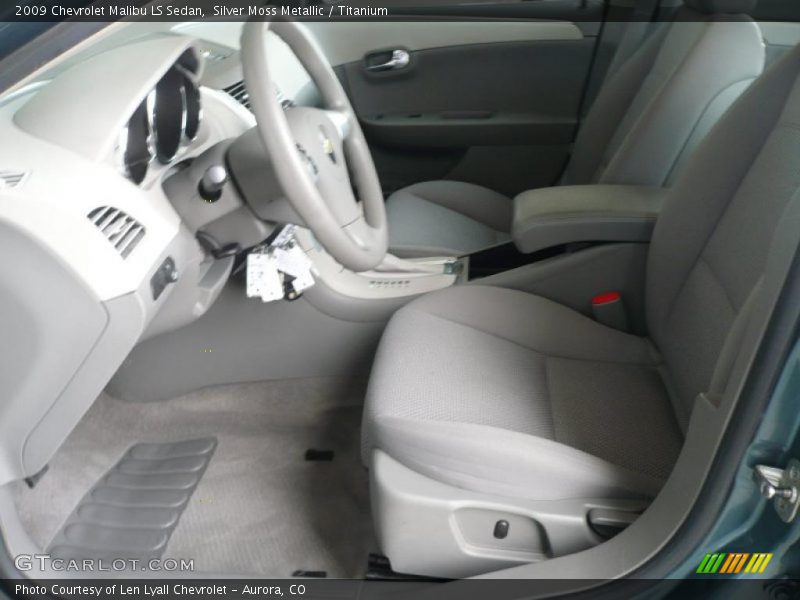 Silver Moss Metallic / Titanium 2009 Chevrolet Malibu LS Sedan